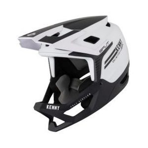 kenny split volgelaatshelm wit  zwart