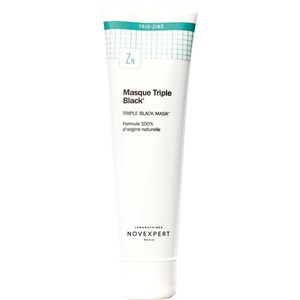 Novexpert - Triple Black - Gezichtsmasker - Houtskool - Klei - Lavapoeder