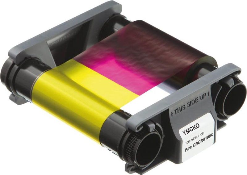 Evolis - Badgy YMCKO - Afdruklint - 100 Afdrukken - Fotorealistische Afbeeldingen