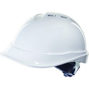Opsial veiligheidshelm - V-Pro - 4-puntssluiting - geventileerd - wit