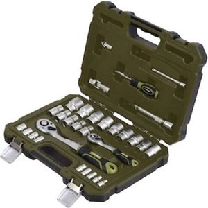 XHANDER - Dopsleutelset - 30-Delig - 1/4"" en 1/2"" - Hoogwaardige Materialen