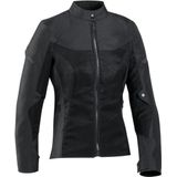 Ixon - Fresh Lady - Motorjas - Zwart - Polyester - CE Level 1 Bescherming
