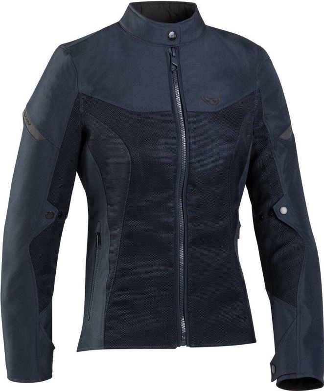 Ixon - Fresh - Motorjas - Zwart - Hard Mesh & polyester 600D, Ventilatie, Bescherming niveau 1