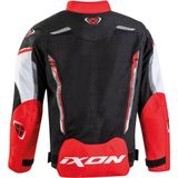 Ixon - Striker Air Kid - Textiele Motorjas - Zwart Rood Wit - Kids