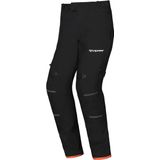 Ixon - M-Skd PT - Textiele Motorbroek - Zwart/Rood - CE Level 1 Bescherming, Waterproof