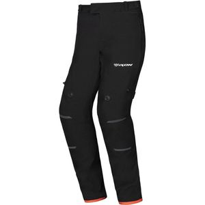Ixon - M-Skd PT - Textiele Motorbroek - Zwart/Rood - CE Level 1 Bescherming, Waterproof