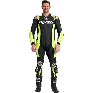 Motorpak Ixon Vortex 3 Leer Zwart-Neon Geel