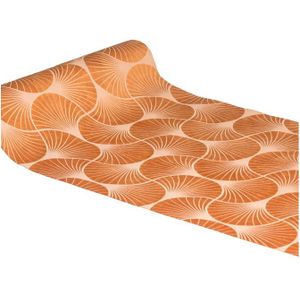 Chaks - Tafelloper op Rol - Terracotta - 28 x 300 cm - 100% Polyester