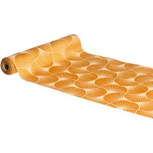 Chaks - Tafelloper op Rol - Oranje - 100% Polyester - 28 x 300 cm
