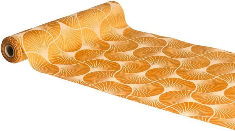 Chaks - Tafelloper op Rol - Oranje - 100% Polyester - 28 x 300 cm