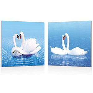 Domodeko D4929 digitale houten bord meerkleurig, 50 x 50 x 10 cm