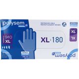 Polysem - Nitril Handschoenen - Blauw - Poeder- en Latexvrij - Inhoud 180 Stuks