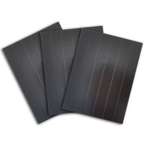 Mahé qc37 Magnetische Band Zelfklevend 10 x Kunststof Zwart 1,3 x 0,3 cm