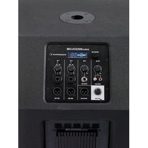 Audiophony - MOJO2200curve - Actief PA Systeem - Zwart - 800 Watt RMS
