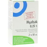 Hyabak Oogdruppels duopack - 2 x 10 ml