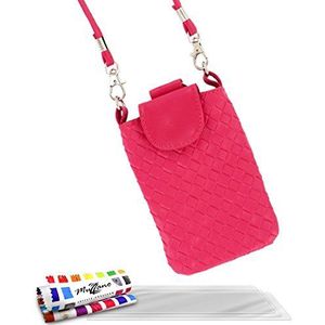 Muzzano F10423 10,2 cm (4 inch) buideltas roze - beschermhoezen voor mobiele telefoon (tas, HTC, HTC 8S, 10,2 cm (4 inch), roze)
