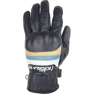 Helstons Mora Air Summer Leather Blue Beige White Gloves T12 - Maat T12 - Handschoen