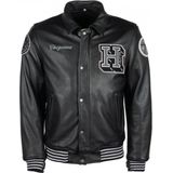 Helstons - CHEYENNE - Motorjas - Zwart - Rundleder - 4-Seizoenen