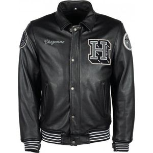 Helstons - CHEYENNE - Motorjas - Zwart - Rundleder - 4-Seizoenen