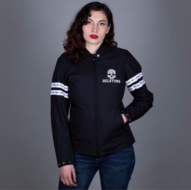 Helstons - Targa - Motorjas - Zwart - Fabrics