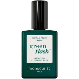 manucurist Paris Nagels Nagellak Groene flits Snow 15 ml (€ 1.266,67 / 1 l)