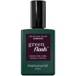 manucurist Green Flash Gel Nagellak, Aubergine, 15 ml