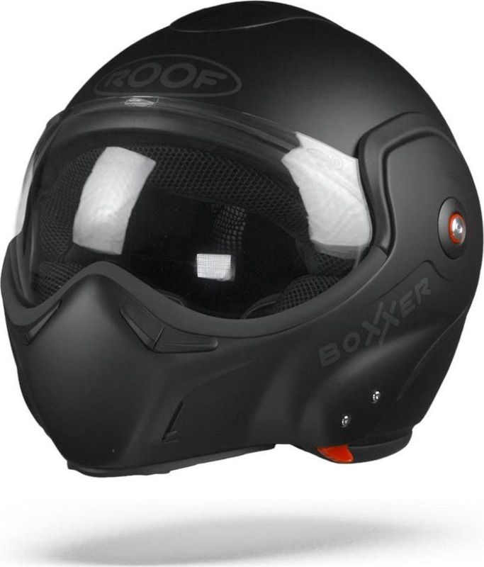 ROOF BoXXer Uni Mat Zwart Systeemhelm - Motorhelm - Maat XXL