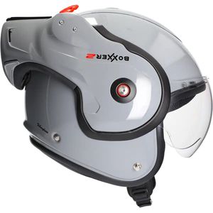 ROOF - RO9 BOXXER 2 SMOKEY GREY - Maat XL - Systeemhelmen - Scooter helm - Motorhelm - Grijs - ECE 22.06 goedgekeurd - Scooterhelmen mannen en vrouwen.