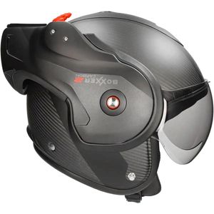 ROOF - RO9 BOXXER 2 CARBON WONDER MATT BLACK - Maat XXL - Integraal helm - Scooter helm - Motorhelm - Zwart - Scooterhelmen mannen en vrouwen.