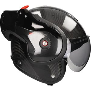 Roof - BOXXER 2 CARBON - Motorhelm - Wonder Black - 180° Kantelbaar Ontwerp