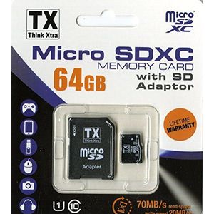 Microsd 64 Gb Con Adattarore Classe 10