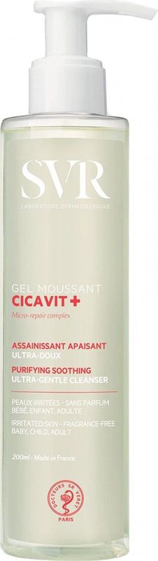 SVR - Cicavit+ Moussant Gel - Zachte Reinigende Reiniger - 200 ml - Voor Geïrriteerde Huid
