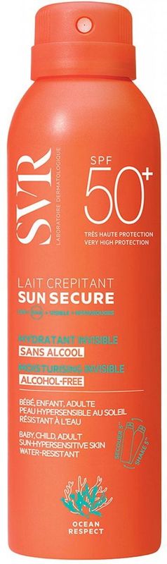 SVR - Secure Lait Crepitant - Zonnebrandcrème - SPF50 - 200ml
