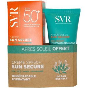 SVR Sun Secure Crème Hydratant + Gratis Aftersun Melk 50ml SPF50+