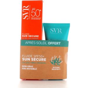 SVR Sun Secure Fluide Fini Invisible + Gratis Aftersun Melk 50ml Lotion SPF50+ 100ml