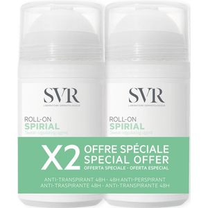 SVR Spirial Duo Anti-Transpirant 48H Deodorant 2x50ml 100ml
