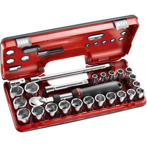 Facom complete koffer 1/2" - 25-delig met uitschuifbare ratel met stofdichte kop sxl.161 - SXL.DBOX2