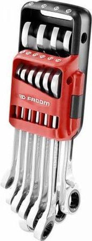 Facom - Ratelringsleutelset - Set van 10 - Draagbare Koffer - Metrisch en Inch