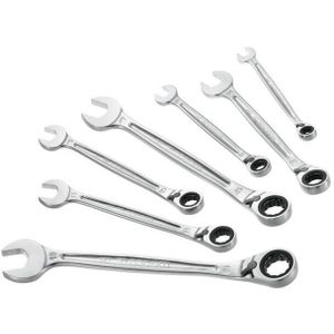 FACOM - 7-delige Set Ratelsleutels - Metrisch - 8 tot 19 mm - Ultra-Grip-Systeem