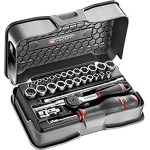 Facom - R.161B - Doppendoos 1/4' 12-k mm Inch - 34 Stuks