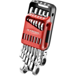 Set of 12 flex ratcheting wrenches - Facom