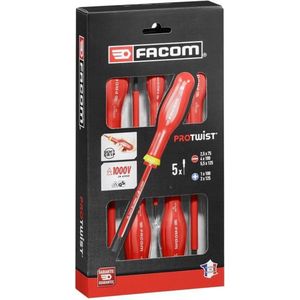 Facom Schroevendraaierset Protwist 5 Delig 1000V - AT5VE.PB - AT5VE.PB