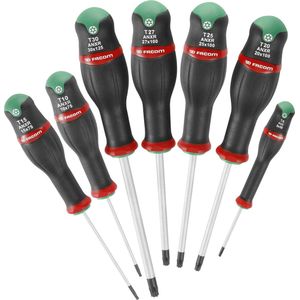 Facom Set van 7 schroevendraaiers Torx en resistorx - ATXR.J7PB