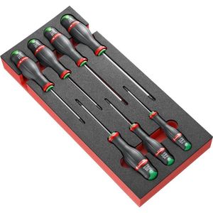 Facom MODULE 7 PROTWIST SCHROEVENDRAAIERS OP EEN INLAY VAN FOAM - MODM.ATXR