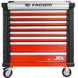 Facom - JET4 - Gereedschapstrolley - Rood - 8 Lades