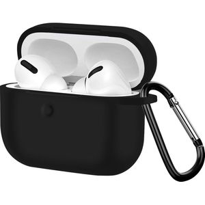 Case AirPods Pro Semi-Hard Siliconen Soft Touch-Afwerking Zwart