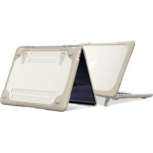 Geschikt voor MacBook Pro 13'' 2020 Full Protection Soft Contour Case Beige