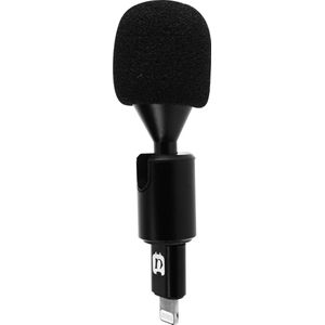 Microfoon Lavalier Lightning Geschikt voor Apple iPhone Omnidirectioneel Windscherm Puluz