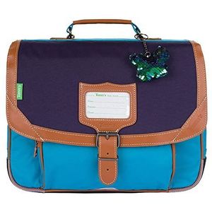 Tann's Ella Schooltas 38 cm Tann's Les Signatures Ella blauw/groen voor meisjes, Blauw/Groen, De handtekeningen