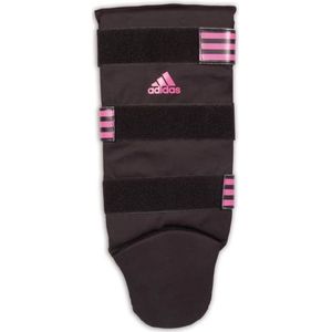 Adidas boxing shin vechtsport scheenbeschermer in de kleur zwart/roze.